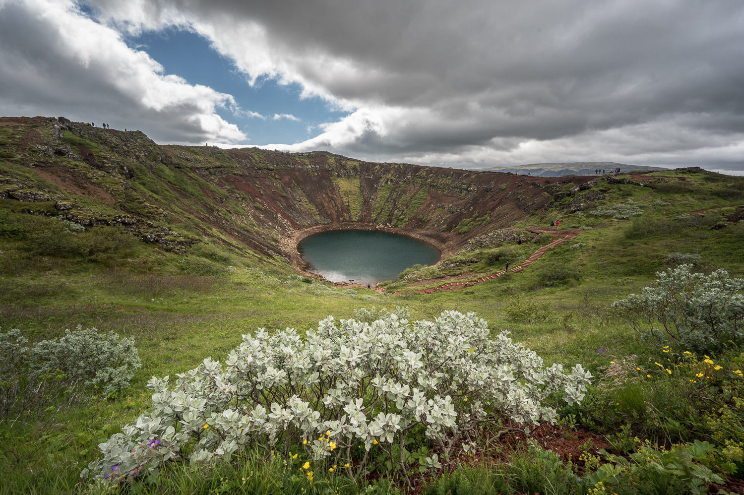 Lac dans le cratère de Kerið